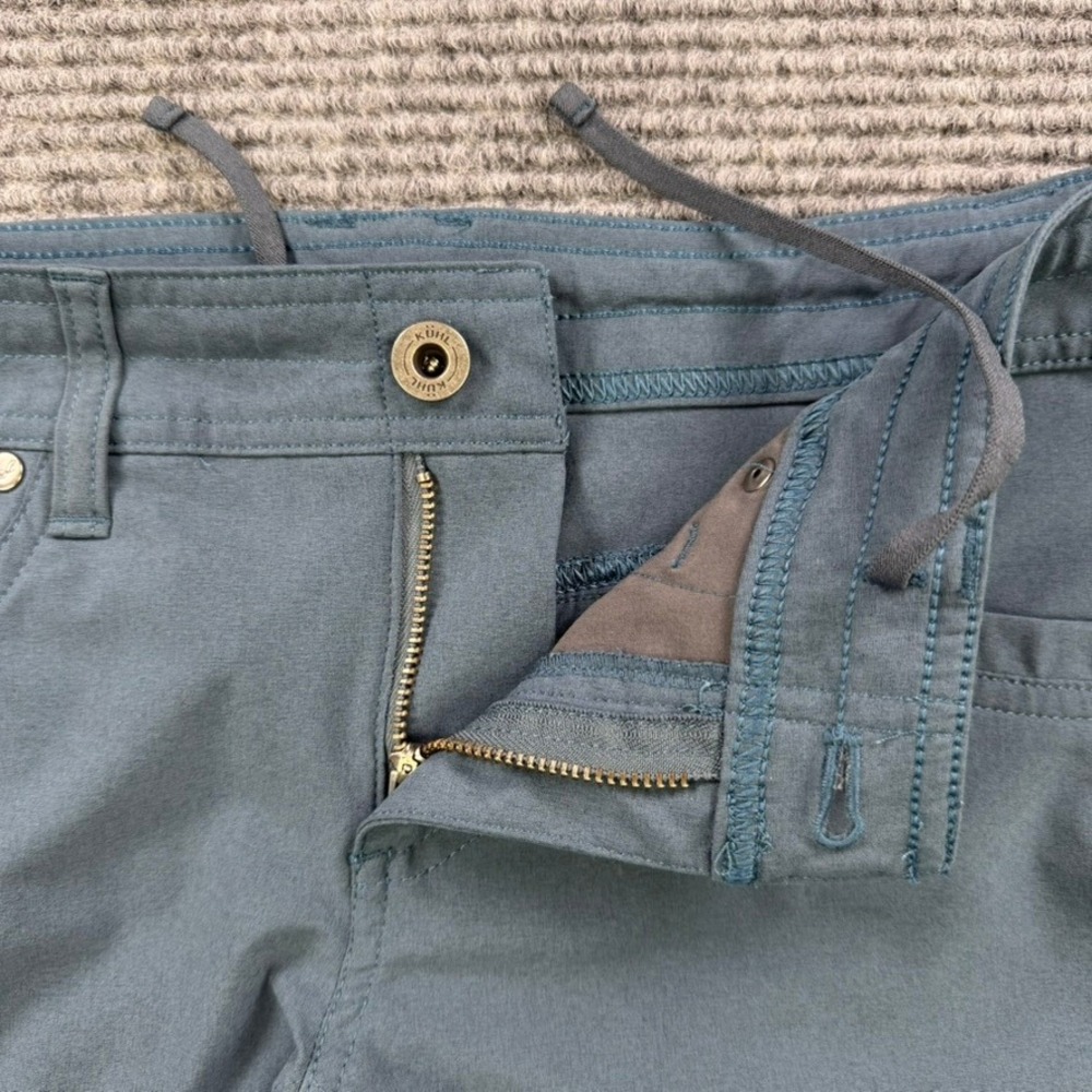 Kuhl Splash 9.5" Inseam Cargo Short Women 2 Blue Hiking Trail Outdoor Drawstring - Picture 3 of 13